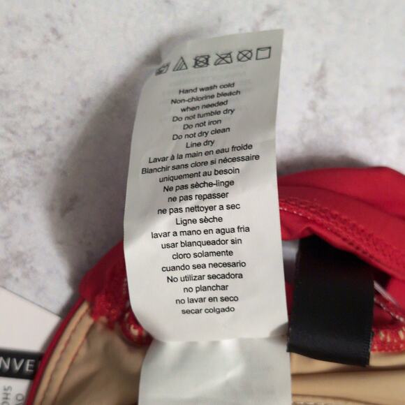 La Blanca Cherry Red Island Goddess Underwire Twist Front Bra Top Size 12 New - Picture 8 of 11